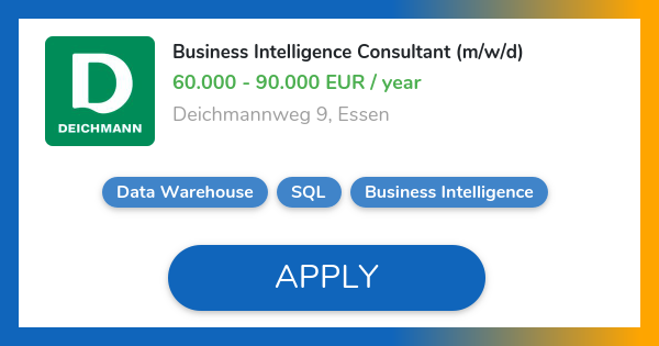 Business Intelligence Consultant (m/w/d) Job in Essen | Deichmann SE