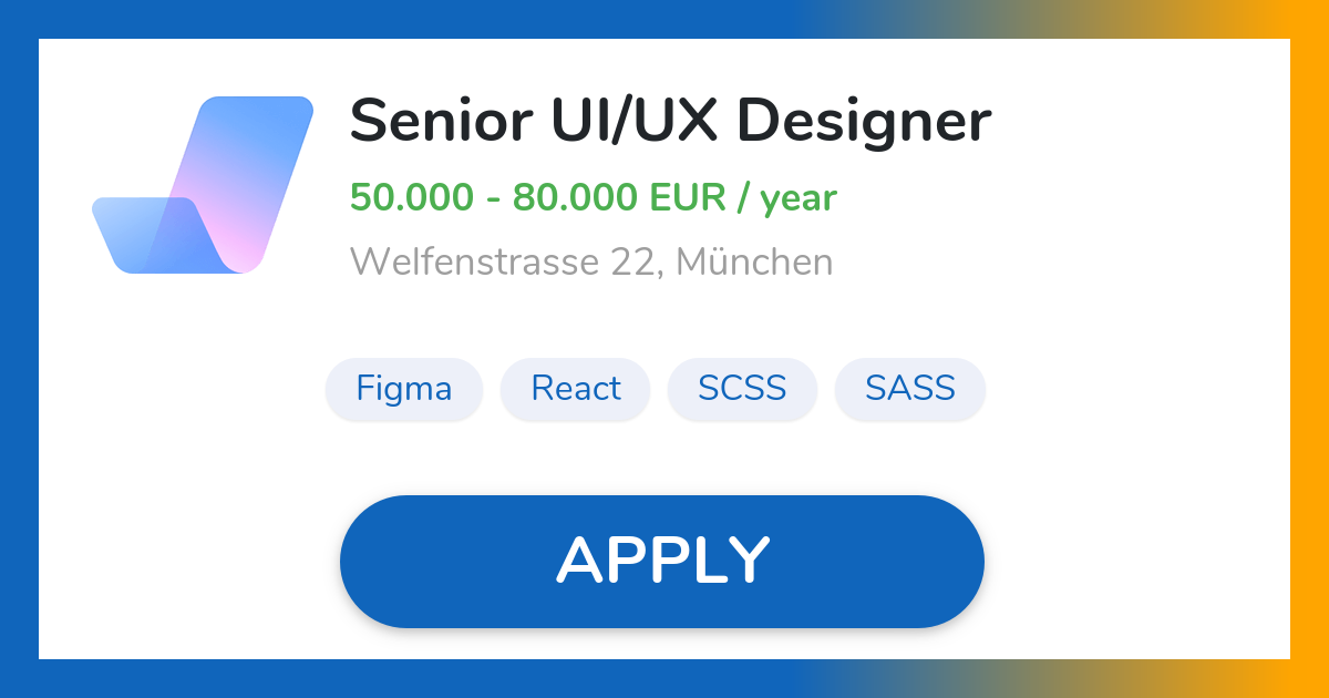 Remote Senior UI/UX Designer jacando GmbH