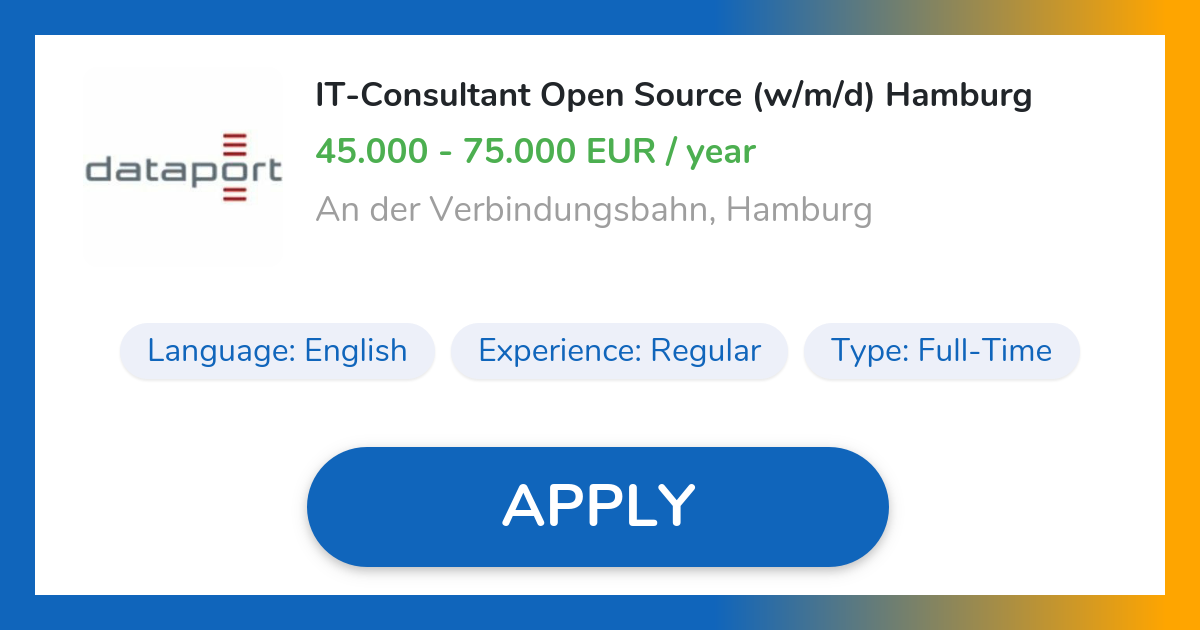 vollzeit job in hamburg