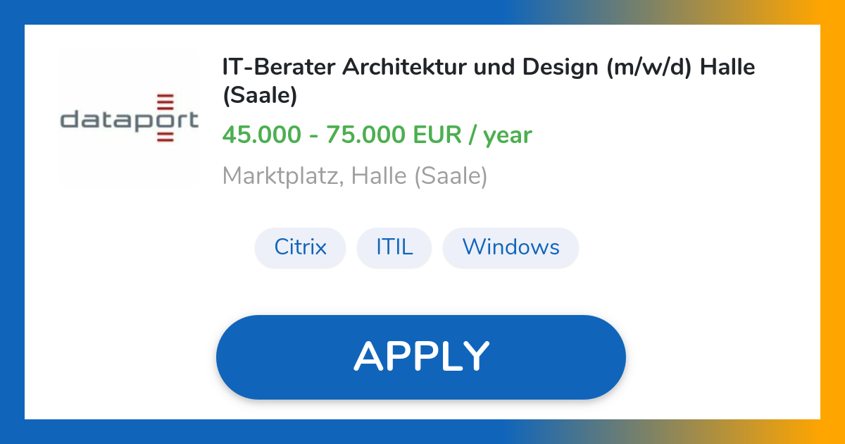 vollzeit jobs halle saale
