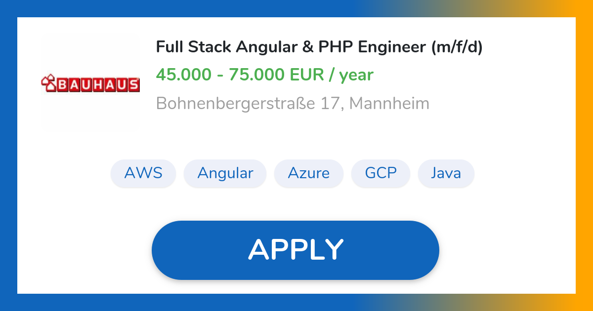 vollzeit jobs in mannheim