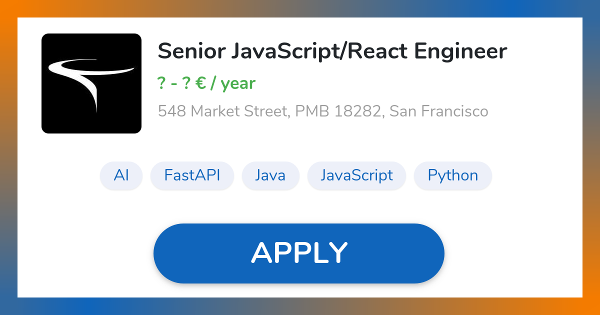 Remote Senior JavaScript/React Engineer | Turing